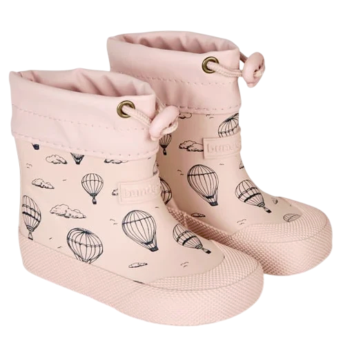 Bundgaard lekkie i elastyczne kalosze COVER Barefoot Old Rose Baloon