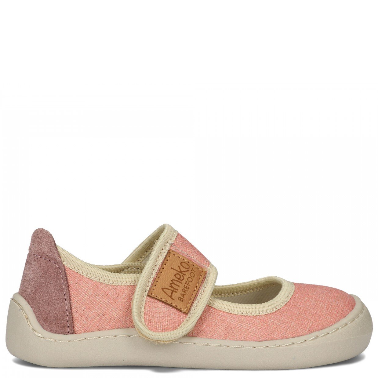 Dziewczęce kapcie barelinki barefoot Ameko Noel Brownrose - obrazek 2