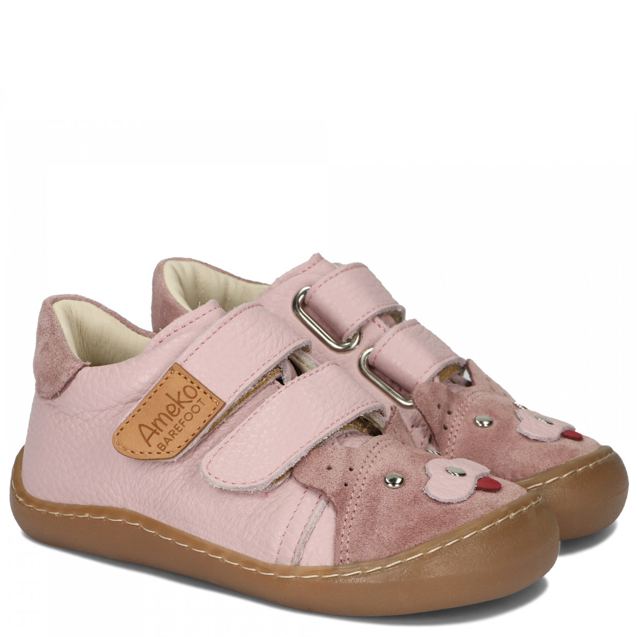 Dziewczęce półbuty barefoot Ameko Otis Kiti Rose