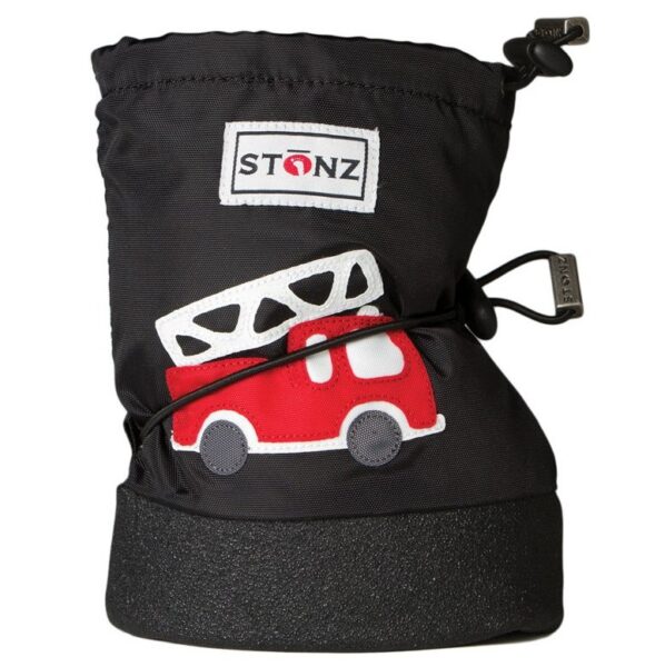 STONZ Buty dla noworodków i niemowląt Fire Truck Black