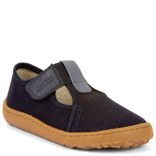 Froddo lekkie tenisówki Barefoot Canvas T-Bar Dark Blue