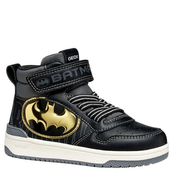 Geox wyższe buty z Batmanem J Washiba Black/Gold Batman