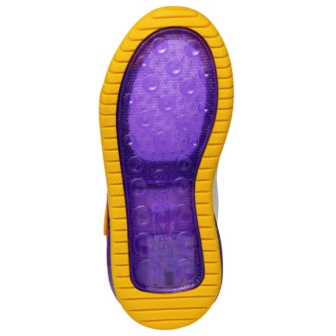 GEOX Sneakersy ze światełkami J Inek Boy C Yellow/Purple - obrazek 7