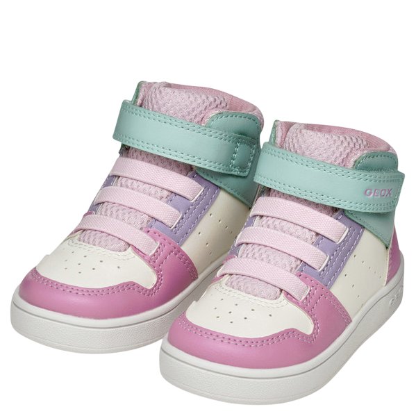 GEOX buty dla dzieci B Eclyper A White/DK Pink - obrazek 6