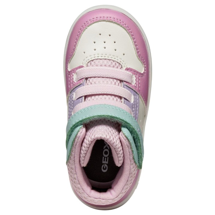 GEOX buty dla dzieci B Eclyper A White/DK Pink - obrazek 5