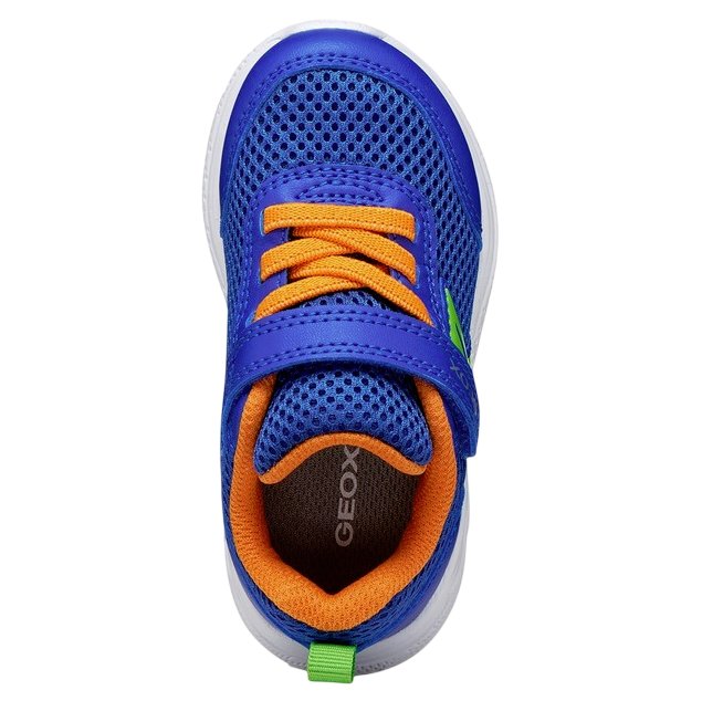Geox Sneakersy buty sportowe J Sprintye B. C Royal/Orange - obrazek 5