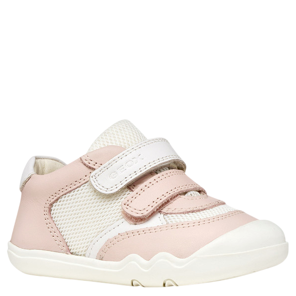 GEOX lekkie i elastyczne buty sportowe barefoot B Steppieup LT Rose/White