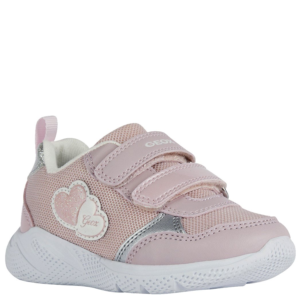 Geox Sneakersy dla dziewczynki B Sprintye G.C Pink/Silver