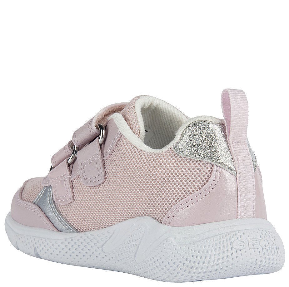 Geox Sneakersy dla dziewczynki B Sprintye G.C Pink/Silver - obrazek 4