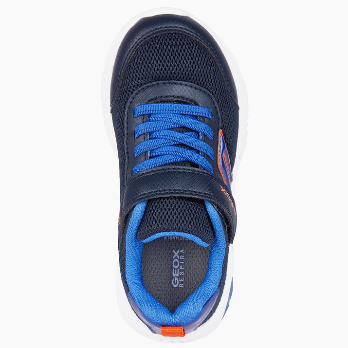 GEOX Sneakersy ze światełkami J ASSISTER B. C NAVY/ROYAL - obrazek 4