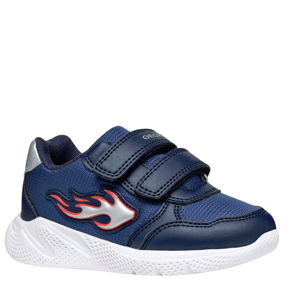 Geox Sneakersy buty dla chłopca B Sprintye B. A Avio/Red