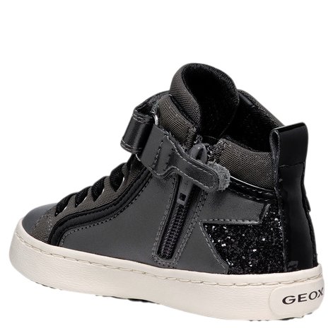 Geox ciemnoszare trampki J Kalispera G.M DK Grey/Black - obrazek 4
