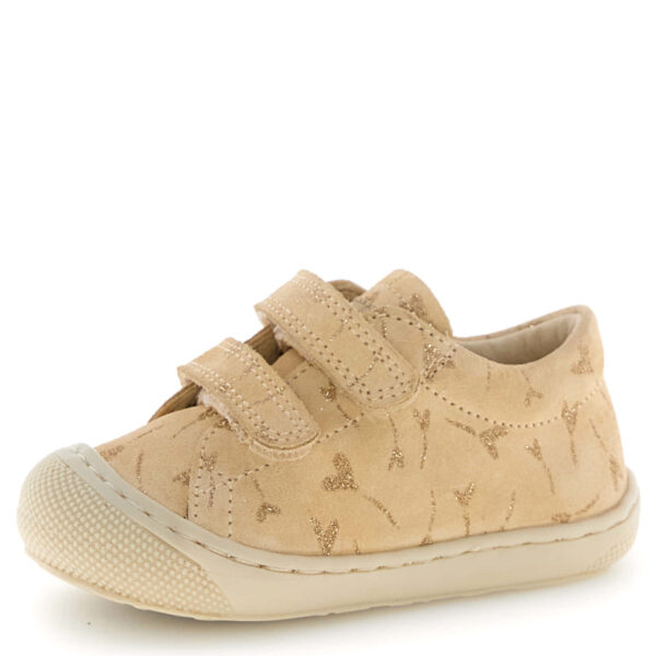 Lekkie i elastyczne buty NATURINO Cocoon Low Vanilla w złote serca