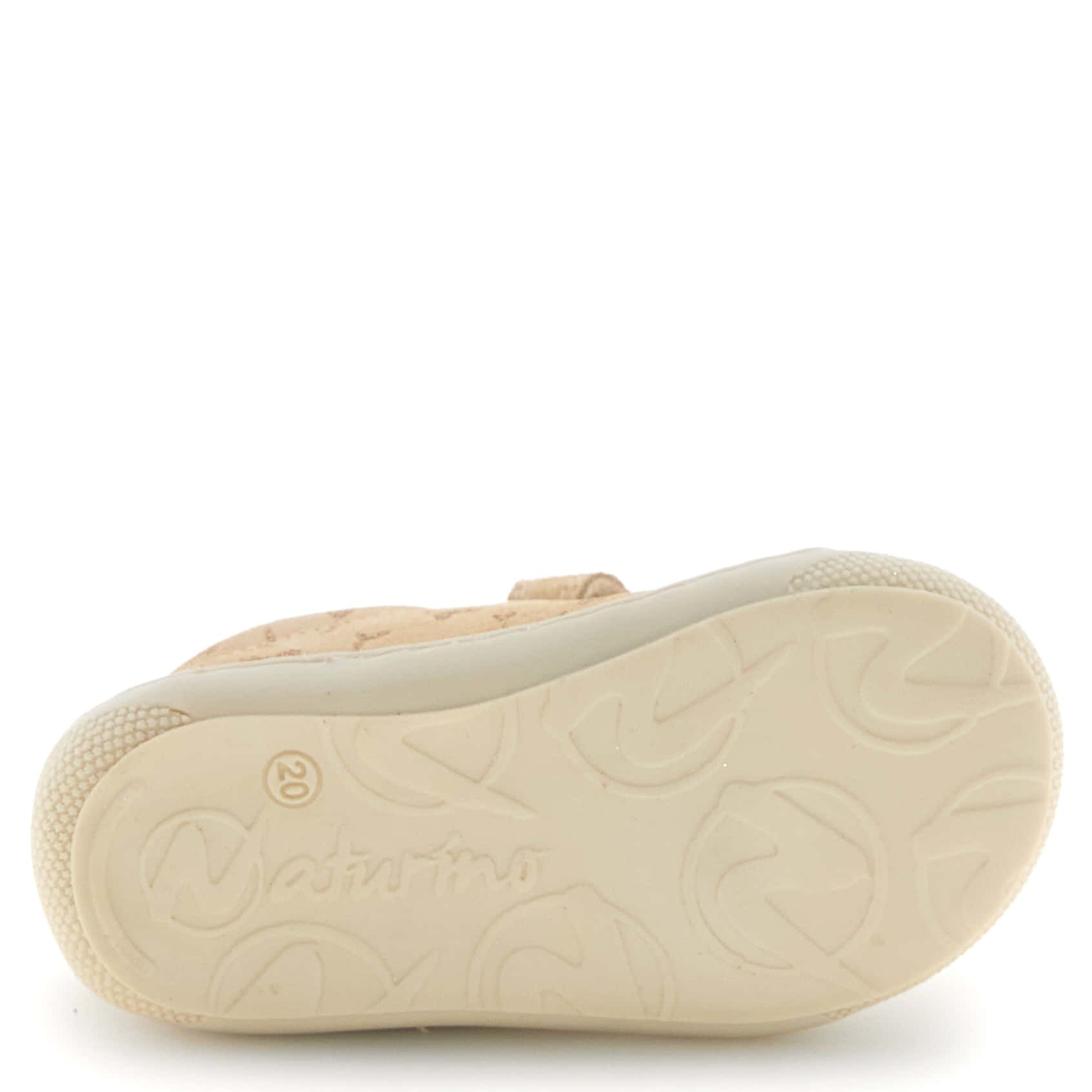Lekkie i elastyczne buty NATURINO Cocoon Low Vanilla w złote serca - obrazek 6