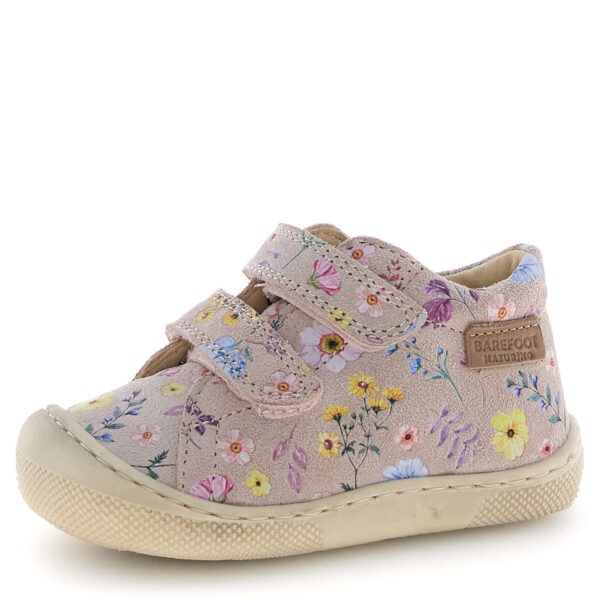 Lekkie i elastyczne buty NATURINO barefoot AMUR Cipria w Kwiatki