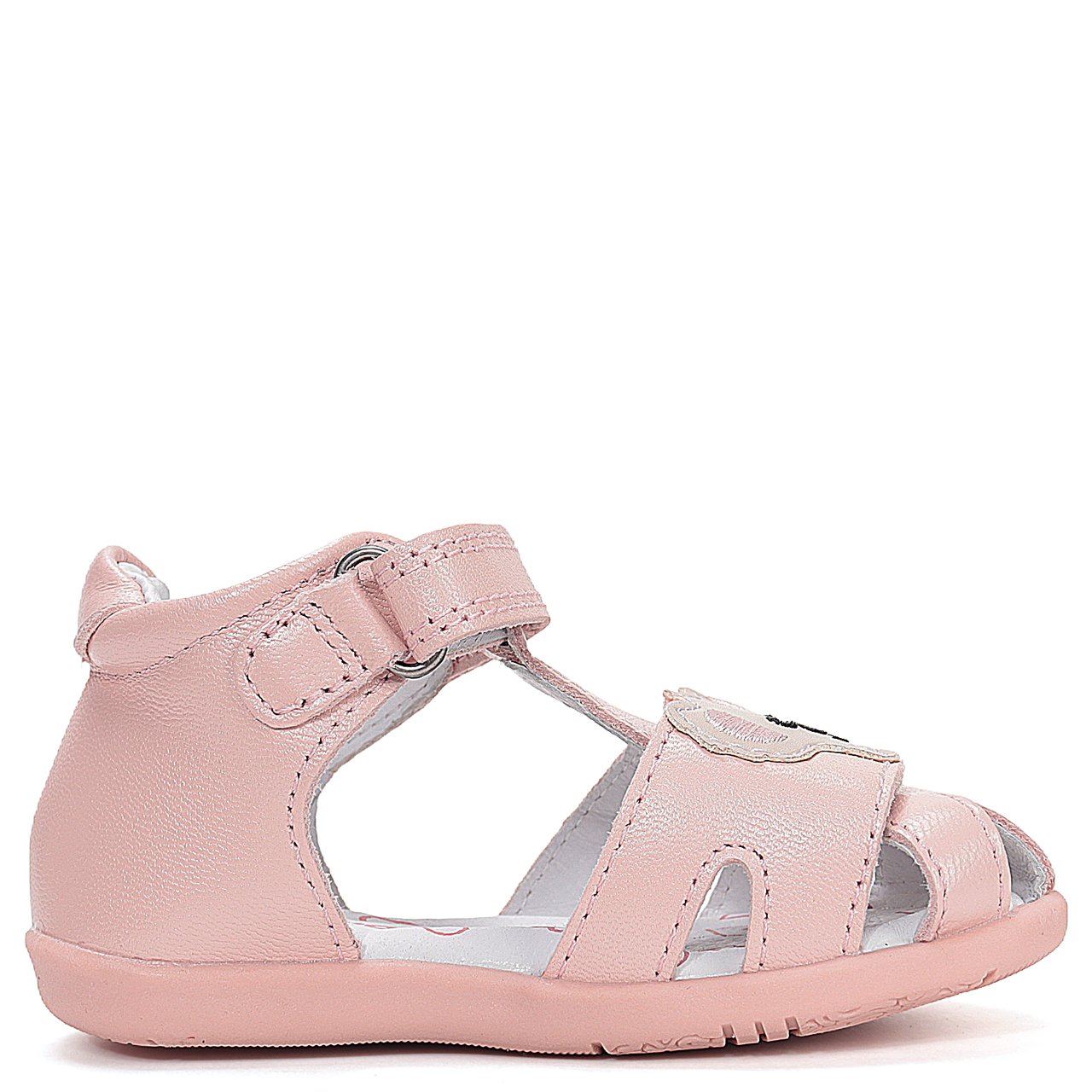 DD Step skórzane Sandałki Barefoot Baby Pink Koala - obrazek 3