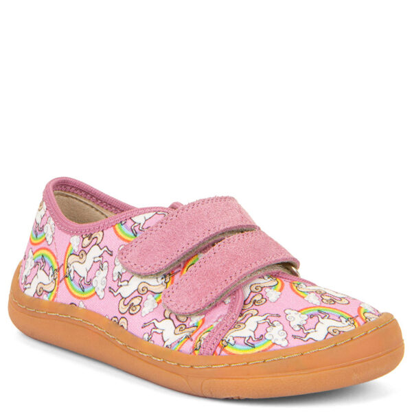 Froddo trampki Barefoot w jednorożce Canvas White/Pink