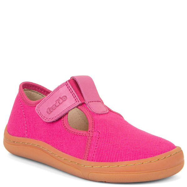 Froddo trampki Barefoot Canvas T-Bar Fuxia