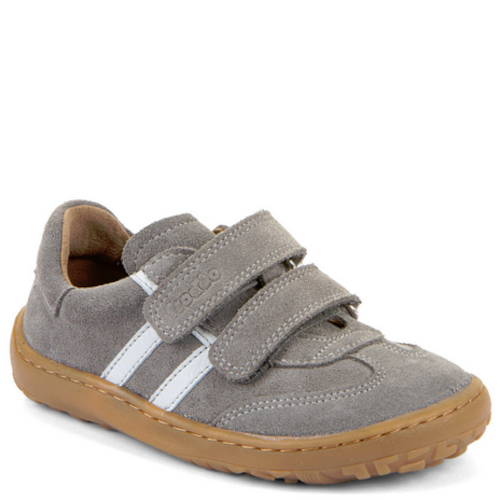 Froddo Barefoot skórzane buty sportowe Light Grey