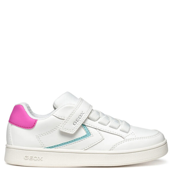 GEOX Sneakersy dla dziewczynki J Eclyper B White/Fuchsia