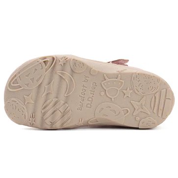 DD Step skórzane półsandałki barefoot Baby Pink - obrazek 5