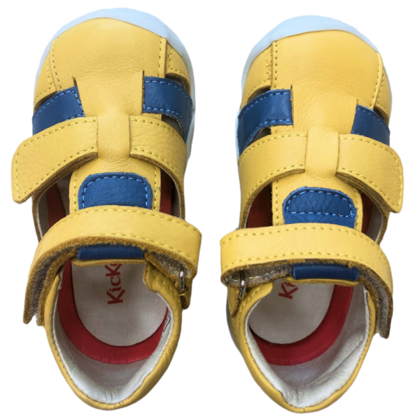 Kickers chłopięce sandałki Wasabou Jaune Blue