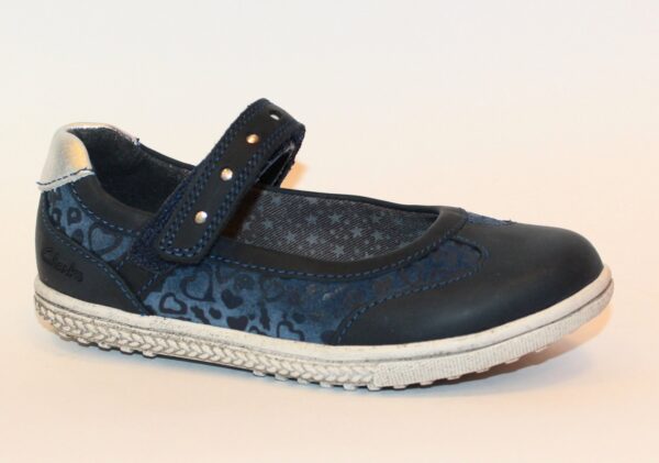 Clarks granatowe skórzane balerinki DANA PICKLE INF
