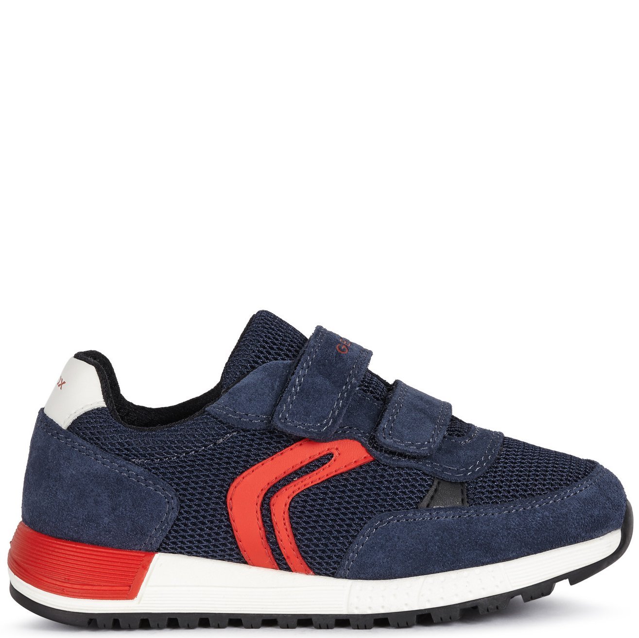 GEOX Sneakersy J ALBEN B. A Navy/Red - obrazek 2