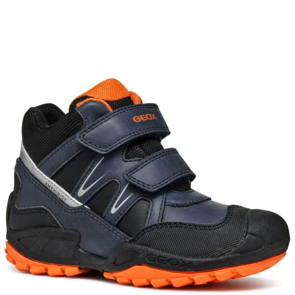 Geox nieprzemakalne buty dla dzieci J N.Savage B.B ABX A Navy/Orange