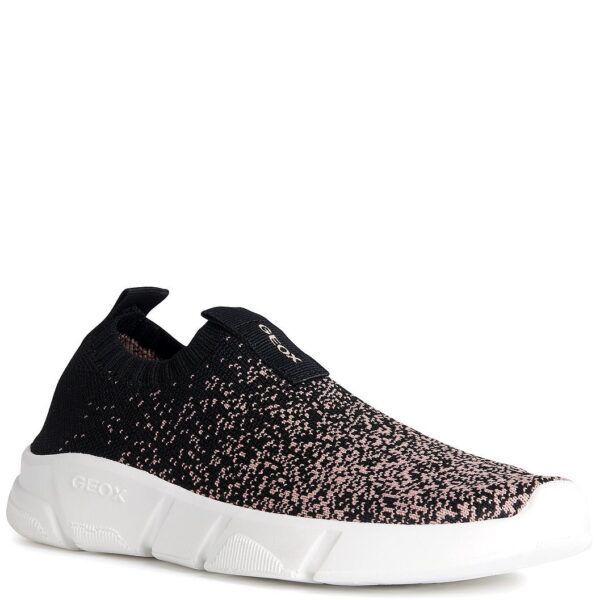 Geox wsuwane buty J Aril G. C Black/LT Pink