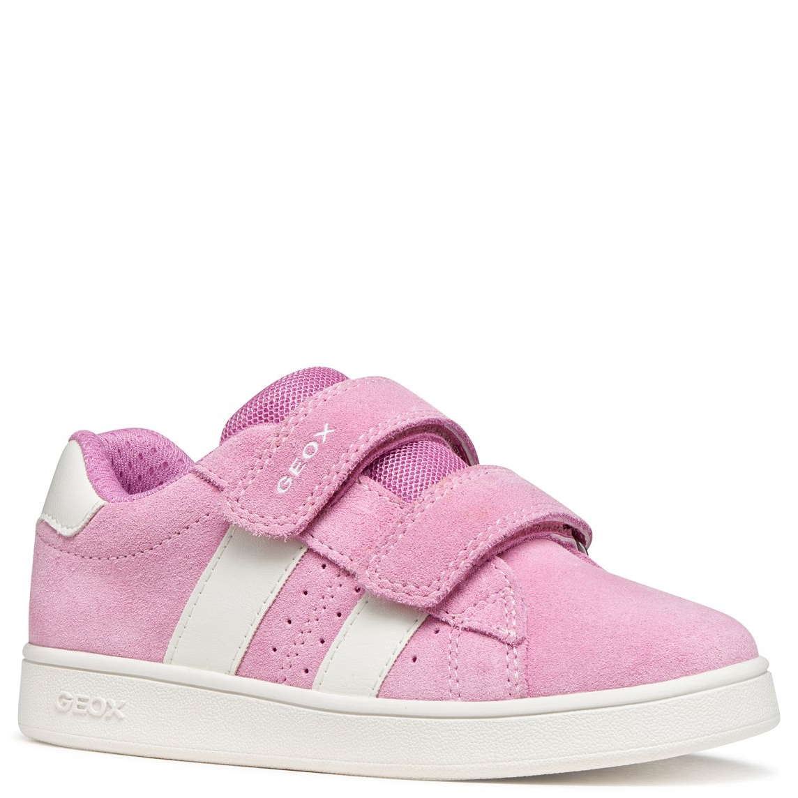 Geox skórzane sneakersy dziewczęce J Eclyper DK Pink/White