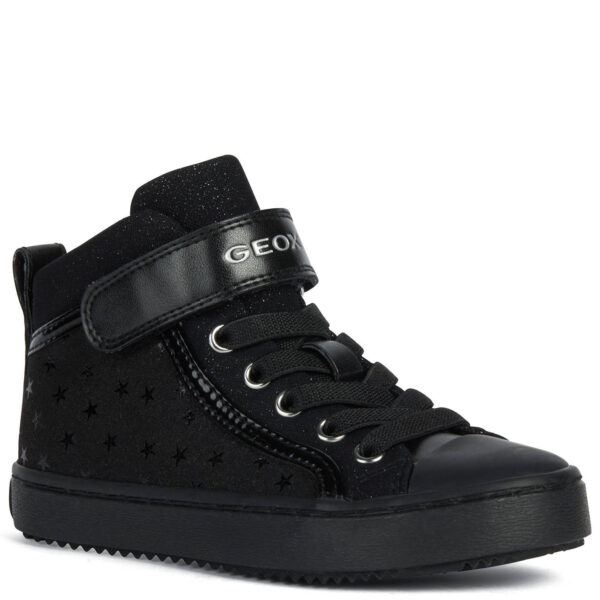 Geox czarne trampki J Kalispera G. I Black