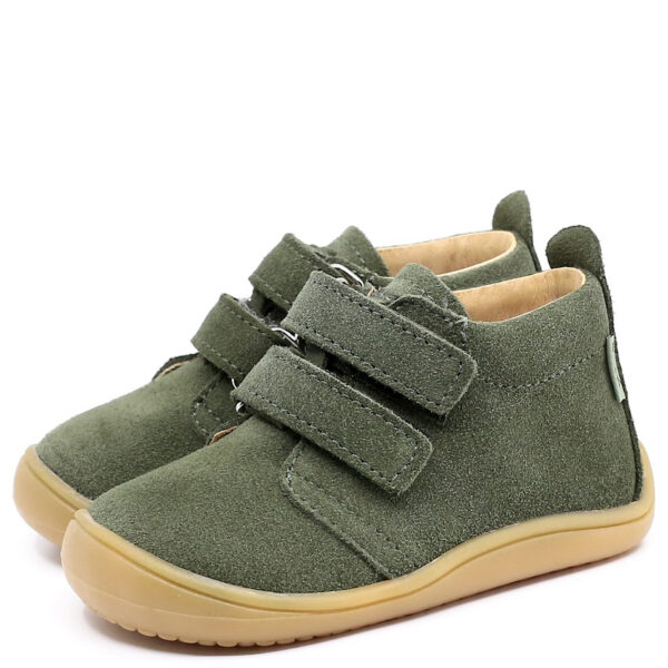 Mrugała skórzane buty barefoot LULU Oliwka
