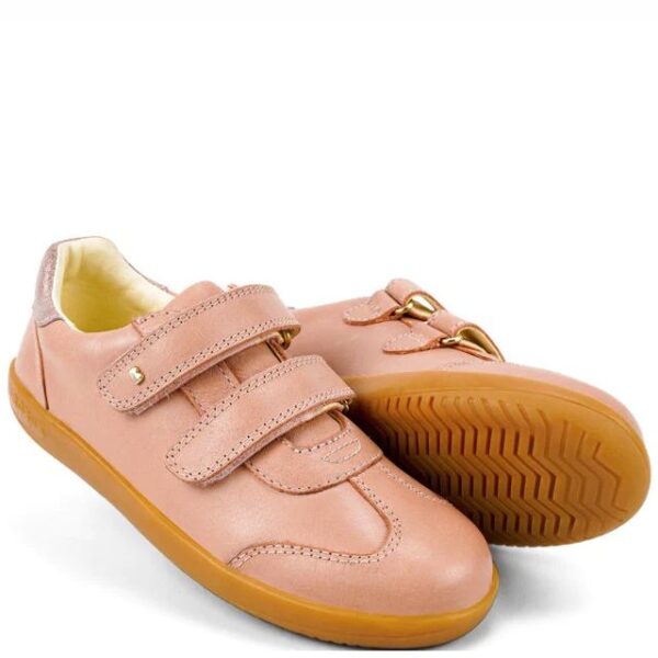 Bobux skórzane buty sportowe KP Sprite Rose Light Pink Glitter