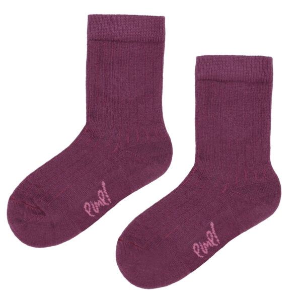 Emel śliwkowe skarpetki merino Emel ESK 100-57