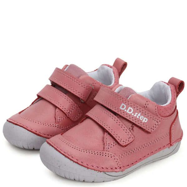 DD Step skórzane koralowe półbuty Barefoot