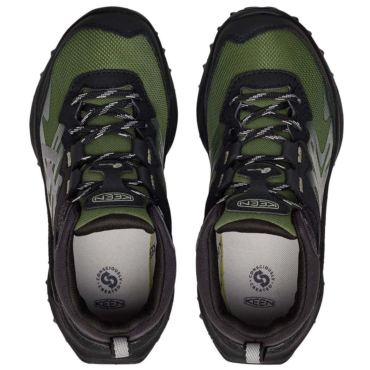 KEEN Buty Trekingowe Zionic Mid WP Black/Bronze Green - obrazek 4