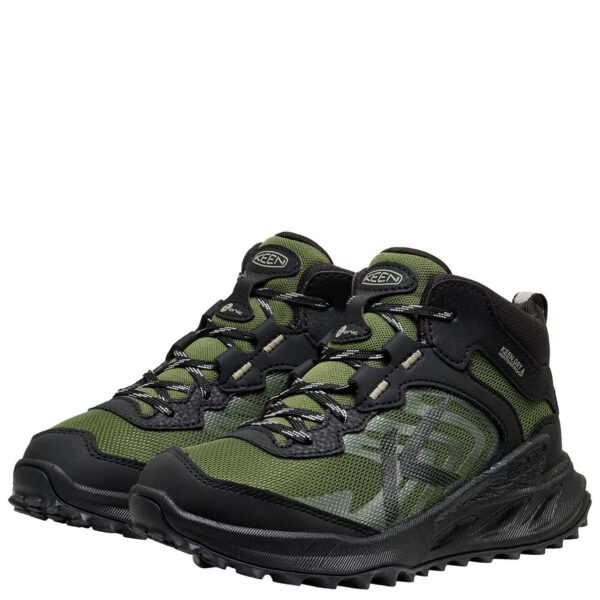 KEEN Buty Trekingowe Zionic Mid WP Black/Bronze Green