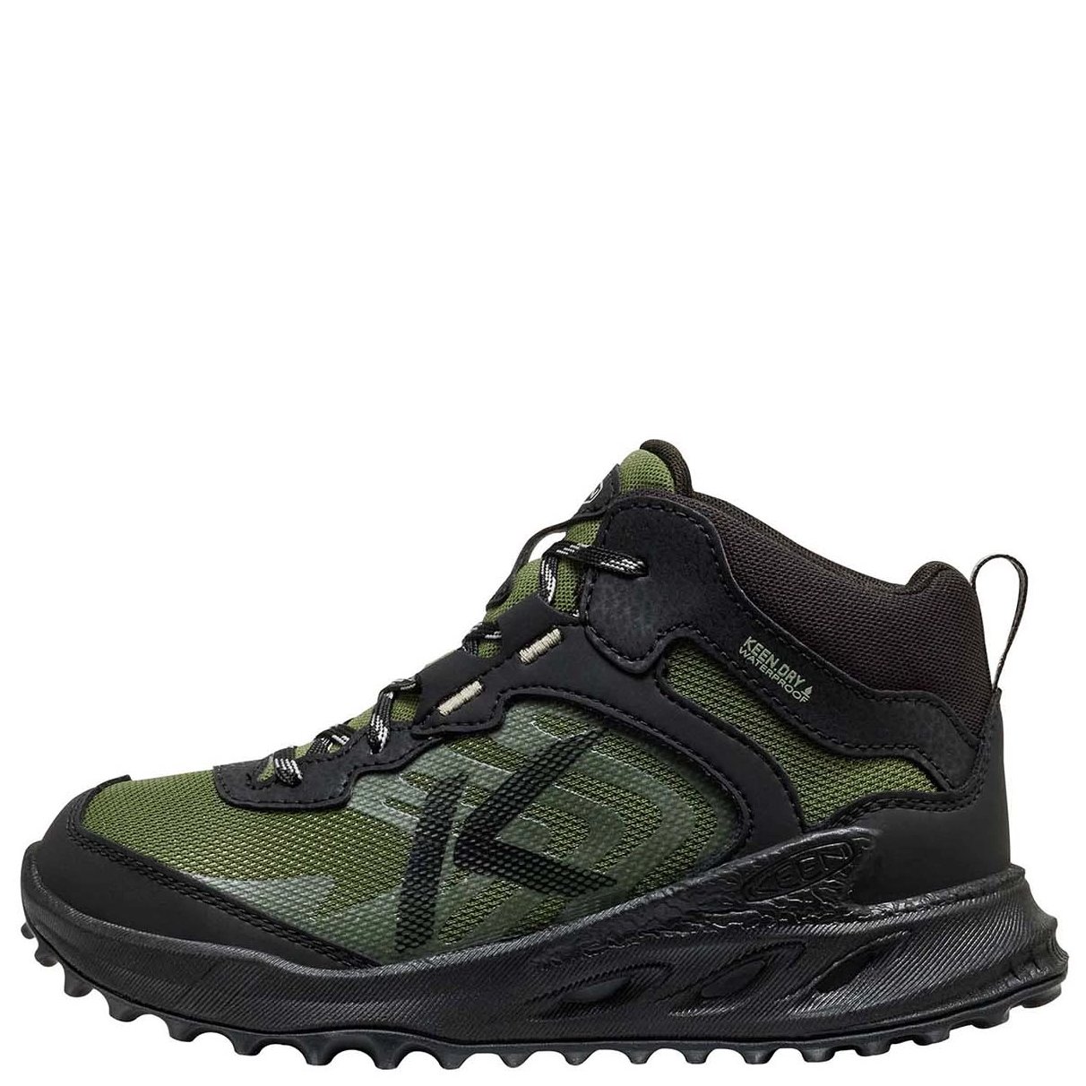 KEEN Buty Trekingowe Zionic Mid WP Black/Bronze Green - obrazek 3