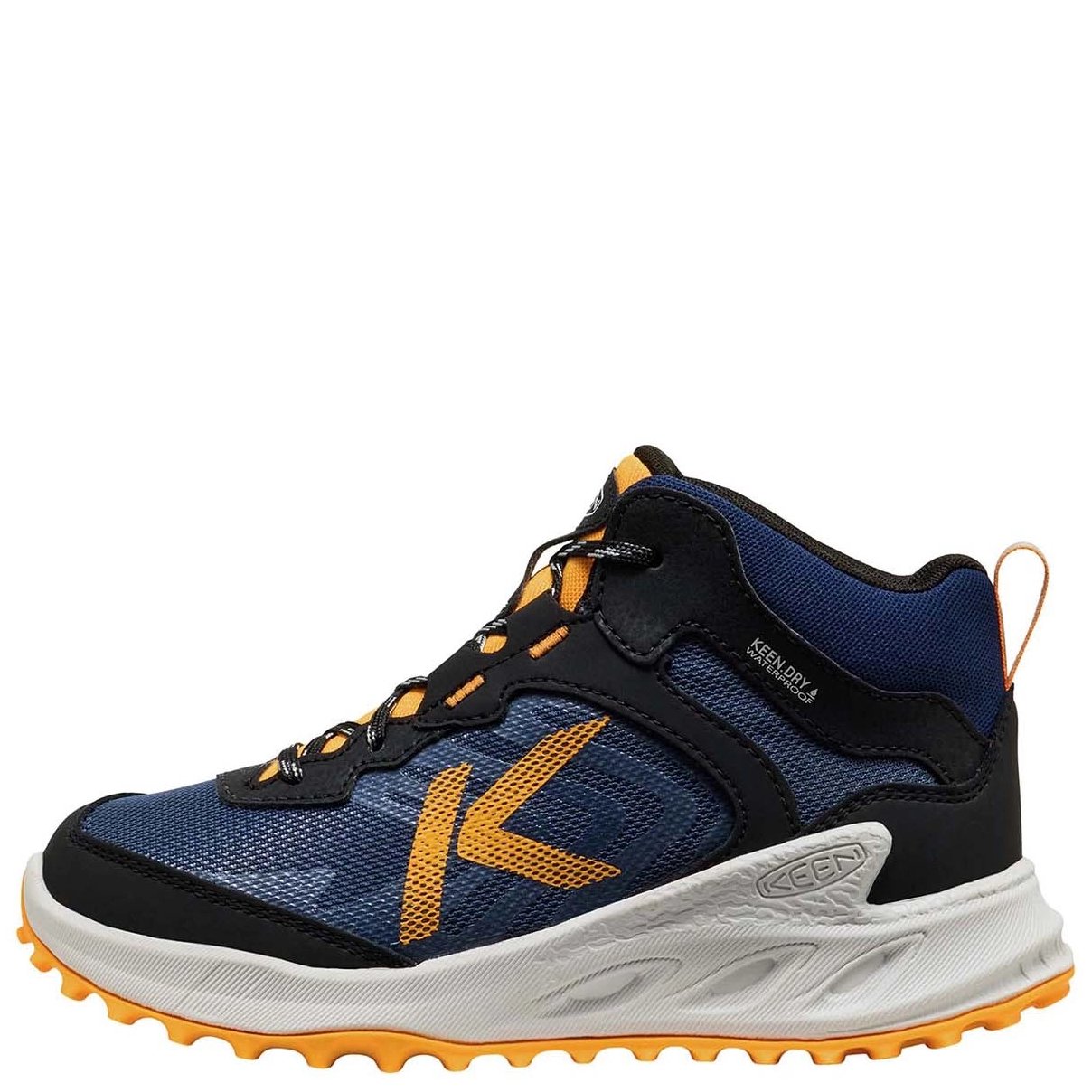 KEEN Buty Trekingowe Zionic Mid WP Naval Academy/Bright Marigold - obrazek 3