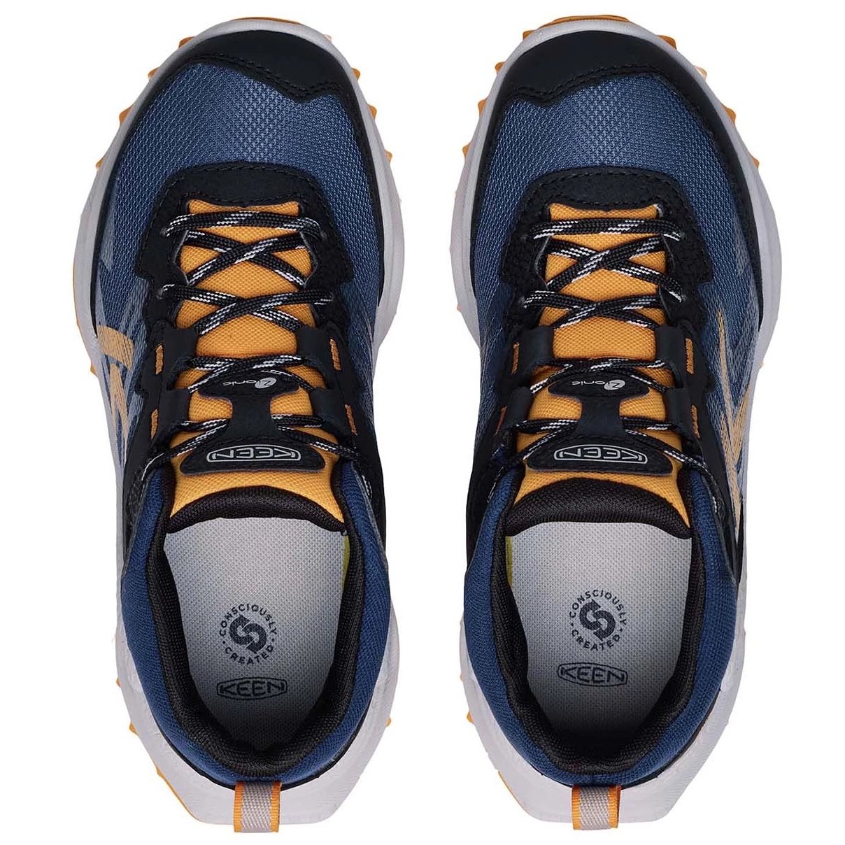 KEEN Buty Trekingowe Zionic Mid WP Naval Academy/Bright Marigold - obrazek 4