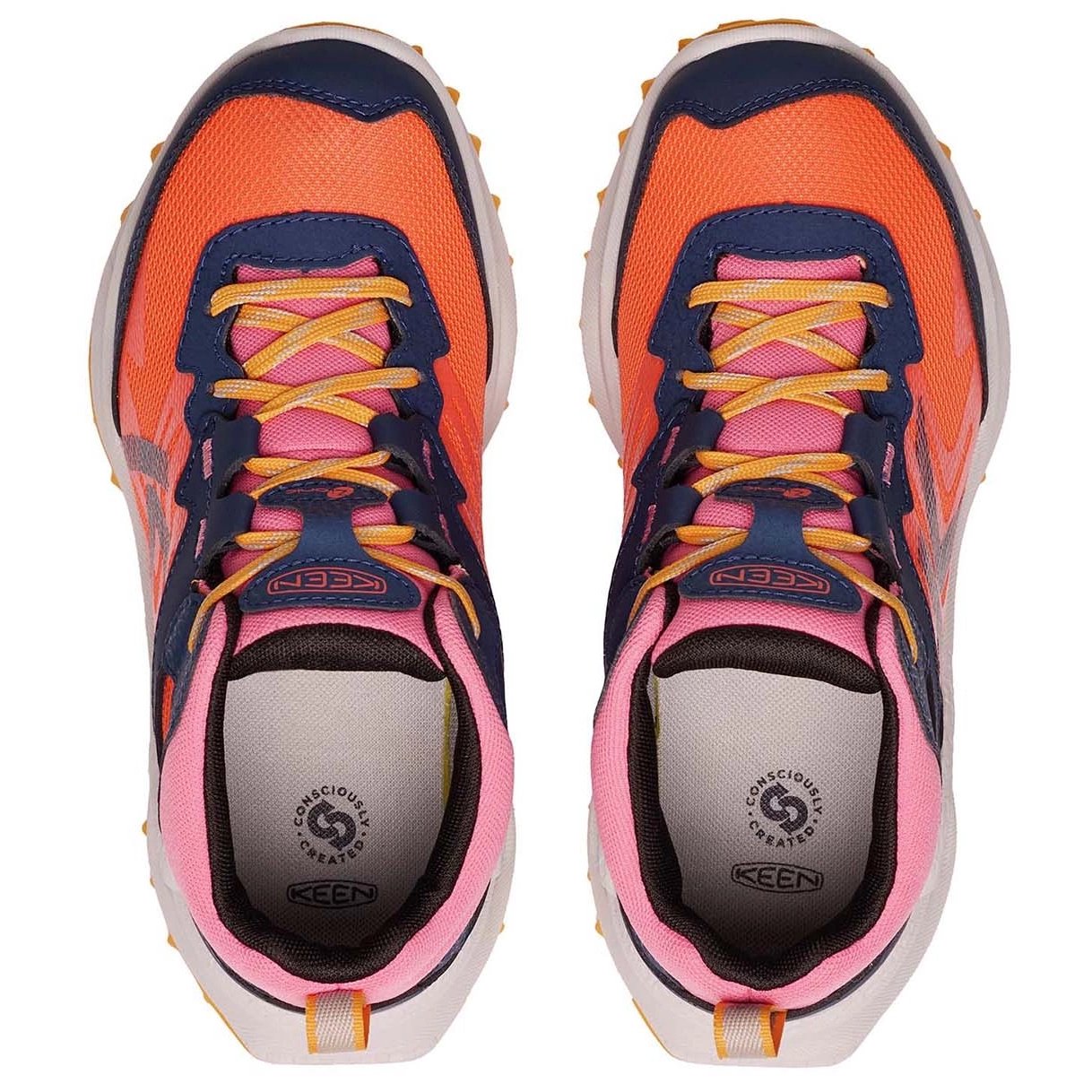 KEEN Buty Trekingowe Zionic Mid WP Naval Academy/Nasturium - obrazek 4