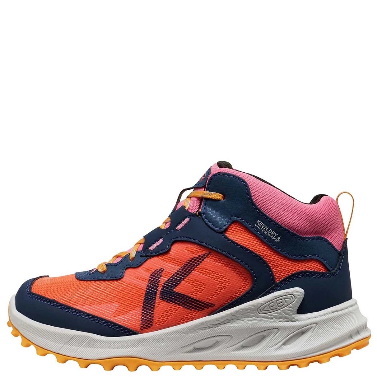 KEEN Buty Trekingowe Zionic Mid WP Naval Academy/Nasturium - obrazek 3