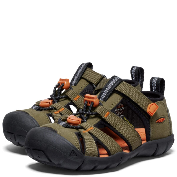 Sandały KEEN Seacamp II Dark Olive/Gold Flame