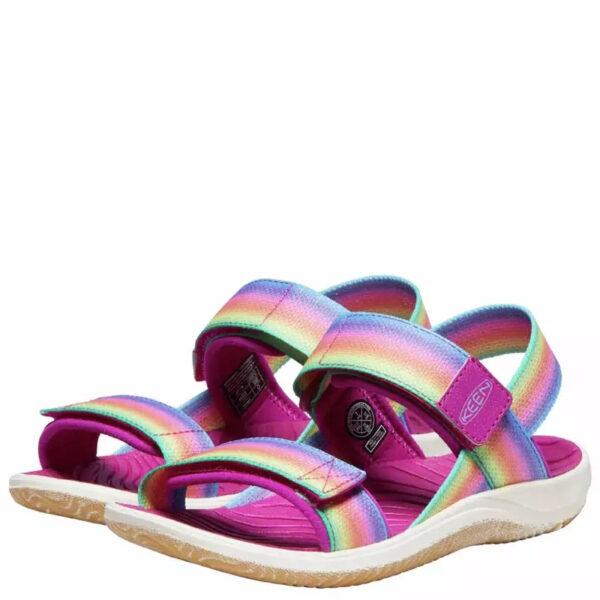 Dziewczęce sandały KEEN Elle Backstrap Rainbow/Festival Fuchsia
