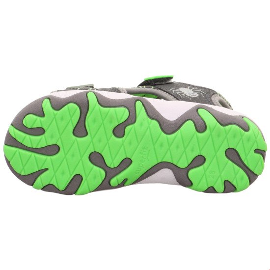 Chłopięce sandały Superfit Mike 3.0 Grau/Grun - obrazek 4