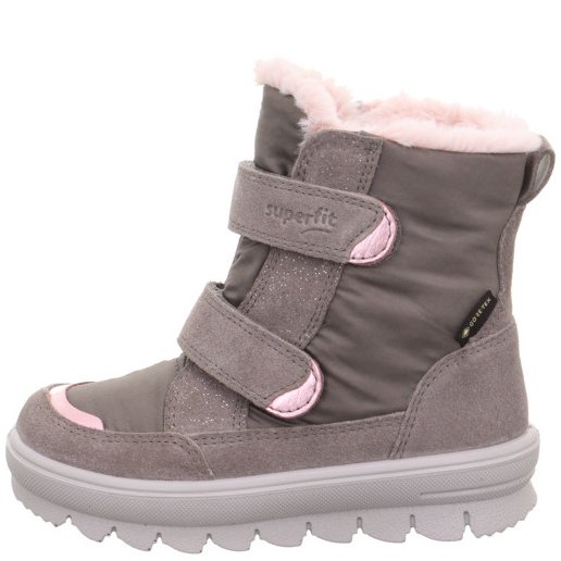 Superfit dziewczęce buty zimowe z membraną GoreTex Grau/Rosa - obrazek 2