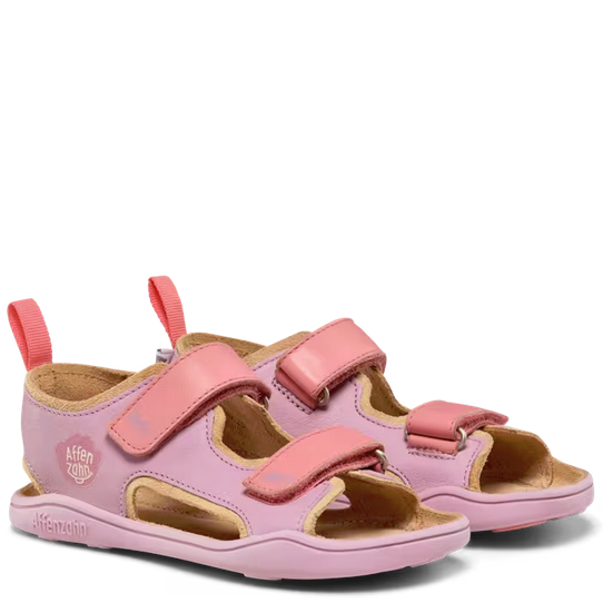 Affenzahn lekkie skórzane sandały barefoot Airy Otter Rose