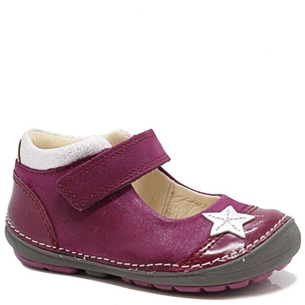 Clarks balerinki Softly Gina Plum Leather tęgość F