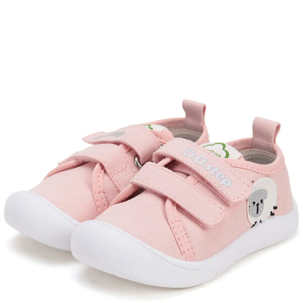 DD Step przewiewne trampeczki Barefoot z owieczką Baby Pink